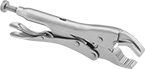Image of Product. V Jaws and Lever Release. Front orientation. Locking Pliers. Locking Pliers , V-Jaws and Lever Release—Plain Grip.
