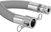 High-Pressure Wet-Food and Beverage Hose with Cam-and-Groove Socket and Plug