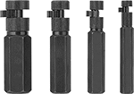 Image of Product. Front orientation. Screw, Pipe, and Stud Extractors. Internal Knurled-Grip Extractor Sets.