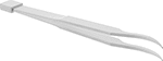 Image of Product. Front orientation. Tweezers. Ceramic High-Precision Tweezers, Curved Pointed Tips.
