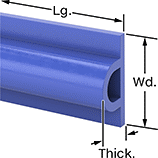 Image of Product. Front orientation. Contains Annotated. Surface Guards. FDA-Compliant Raised-Bulb Surface Guards.