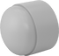 Image of Product. Front orientation. Pipe and Fittings. High-Purity Polypropylene Pipe Fittings for Drinking Water, Caps, Socket Fusion Weld Female.