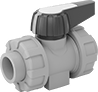 Image of Product. Front orientation. Manual On-Off Valves. High-Purity Polypropylene Pipe Stub Ends for Corrosive Chemicals.
