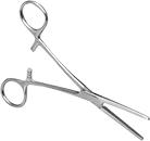 Image of Product. Front orientation. Hemostats. Locking Hemostats, Straight Nose and Plain Grip—Single Joint.