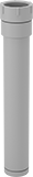 Image of Product. NPT Female × Electrofusion Socket/Grooved-End Clamp-On Male. Bottom orientation. Pipe and Fittings. Flame-Retardant Drain, Waste, and Vent Polypropylene Pipe Fittings for Chemicals, Swivels-Until-Tightened Straight Adapters, Electrofusion Socket Fitting Connection, Threaded Fitting Connection, Female, Grooved-End-Clamp-On Fitting Connection, Male, Hex Body.