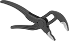 Image of Product. Plain Grip. Front orientation. Adjustable Pliers. Tight-Clearance Adjustable Pliers, Combination Jaw, Plain Grip, Notched Jaw Adjustment.