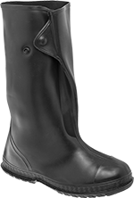 Image of Product. Snap Closure with Skid-Resistant Sole. Front orientation. Shoe and Boot Covers. Boot Covers, PVC, Snap Closure.