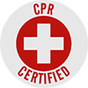 Image of Product. Front orientation. Labels. Hard-Hat Labels , CPR Certified, Cross.