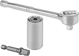 Image of Product. Front orientation. Sockets. Universal-Fit Sockets, Sockets with Drive Tools.