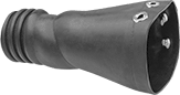 Image of Product. Front orientation. Duct Hose and Fittings. Crush-Resistant Duct Hose and Fittings for Fumes, Universal Straight Adapters.