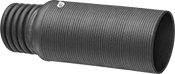 Image of Product. Front orientation. Duct Hose and Fittings. Crush-Resistant Duct Hose and Fittings for Fumes, Straight Adapters.