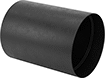 Image of Product. Front orientation. Duct Hose and Fittings. Crush-Resistant Duct Hose and Fittings for Fumes, Straight Connectors.