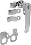 Image of Product. Front orientation. Cam Locks and Latches. L-Handle Hex-Drive Padlockable Cam Locks.