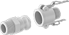 Plastic Cam-and-Groove Hose Couplings for Chemicals and Petroleum