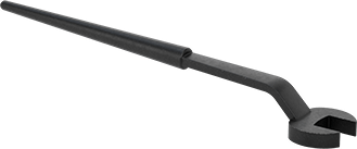 Image of Product. Front orientation. Open-End Wrench for Hole Alignment, 1-5/8" Size, 23" Overall Length.