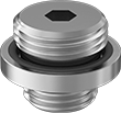 Image of Product. Side A. Side1 orientation. Thread Adapters. Male Round Universal Thread Adapters with Through Hole.