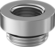 Image of Product. Side B. Side2 orientation. Thread Adapters. Male-Female Round Universal Thread Adapters with Through Hole.