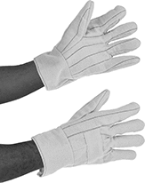 Image of ProductInUse. Front orientation. Gloves. Hot Mill Gloves.
