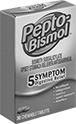 Image of Product. Front orientation. Medications. Stomach Pain Medications, Pepto-Bismol.