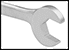 Image of Specification. Front orientation. ZoomedIn view. Contains Border. Hex Opening. Open-End Wrenches for Army-Navy Fittings.