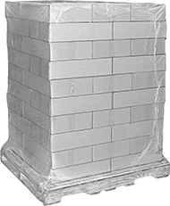 Image of ProductInUse. Front orientation. Heat-Shrink Wrap. Heat-Shrink Pallet Bags.