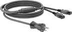 Image of Product. Front orientation. Power Cords. Locking Snug-Fit IEC Power Cords, Splitters.