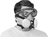 Respirator-Fit Safety Goggles