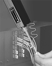 Image of ProductInUse. Front orientation. Electrical Parts Cleaners. Electrical Parts Cleaners for Fiber Optic Connectors, For Bulkhead Adapters, For Plugs.