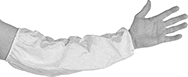 Image of ProductInUse. Front orientation. Arm Sleeves. Clean Room Arm Sleeves.