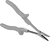 Image of Product. Front orientation. Long-Nose Pliers. Electrical-Insulating Long-Nose Pliers, Standard Nose with Flat Jaw, Cushion Grip.