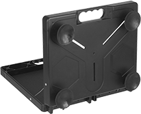 Image of Product. Back View with Suction Cups. Back orientation. Desks. Portable Desks.
