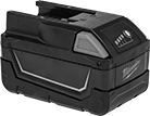 Image of Product. Front orientation. Batteries. Milwaukee Cordless Tool Batteries, Style G.