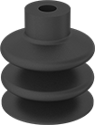 Image of Product. Front orientation. Vacuum Cups. Push-On Vacuum Cups for Curved and Irregular Objects, Multiple Bellows.