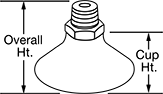 Image of Attribute. Front orientation. Contains Annotated. Food and Beverage Vacuum Cups, Male.