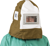 Image of ProductInUse. Front orientation. Hoods. Shop Hoods , Style B.