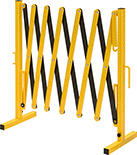 Image of Product. Front orientation. Retractable Gates. Black/Yellow.