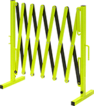 Image of Product. Front orientation. Retractable Gates. Black/Fluorescent Yellow.