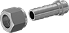 Tight-Seal Barbed Hose Fittings for Air and Water