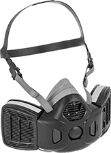Image of Product. Front orientation. Respirators. Half-Face Respirators, 3M HF-800.