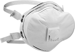 Image of Product. Front orientation. Respirators. Disposable Respirators, Style J.