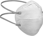 Image of Product. Front orientation. Respirators. Disposable Respirators, Style D.