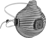 Image of Product. Front orientation. Respirators. Disposable Respirators, Style K.