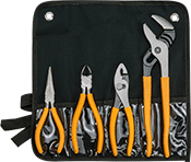 Image of Product. Orange Grip. Front orientation. Pliers Sets. High-Visibility Pliers Sets.