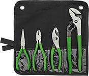 Image of Product. Green Grip. Front orientation. Pliers Sets. High-Visibility Pliers Sets.