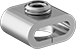 Image of Product. Front orientation. Hose and Tube Clamps. Build-Your-Own Band-and-Buckle Clamps, Buckles, Set-Screw Buckle.