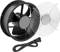 Image of Product. 304 Stainless Steel Guard. Front orientation. Fans. Wet-Location Equipment-Cooling Fan Kits, Round.