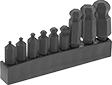 Image of Product. Hex Shank. Front orientation. Screwdriver Bits. Ball-Tip Hex Bit Sets, For Hand Tools.