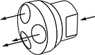 Image of Specification. Front orientation. Contains Annotated. Straight Flow. Round Manifolds for Hose Lines.