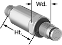 Image of Product. Front orientation. Contains Annotated. Pressure Transmitters. Flush-Mount Pressure Transmitters.