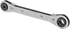 Image of Product. Front orientation. Box Wrenches. Two-Head Ratcheting Box Wrenches, 4-Point and 6-Point Openings.